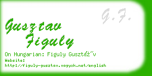 gusztav figuly business card